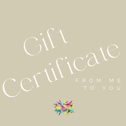 luxury gift certificates